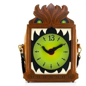 Loungefly Disney Haunted Mansion Clock Crossbody Bag